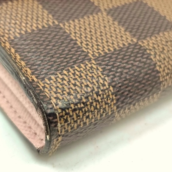 💯 Authentic Louis Vuitton Portefeuille Sarah Damier Brown Long Wallet - Picture 7 of 8